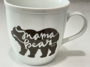 Collins Fresh Original Mama Bear Coffee Mug White Ceramic Large Tea Cup Cabin